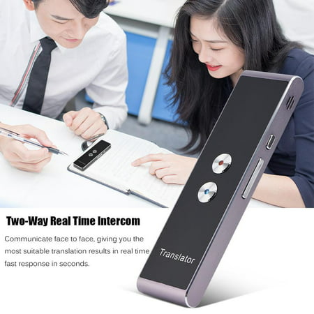 HERCHR Portable Smart Two-Way Real Time Multi-Language Voice Translator for Learning Travel Meeting, Chinese-English Voice Translator, Translator Portable, Language (Best Translator For Mac)