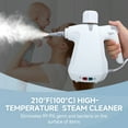 thumbnail image 3 of Handheld Steam Cleaner 1000W High Temperature High Pressure Portable Steamer with 9 Piece Accessory Set for Cleaning,White, 3 of 8