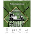 thumbnail image 5 of Golf Club Green Bed Skirt Cal King Size, Abstract Vintage Golf Sports Wrap Around Bed Skirting with Adjustable Elastic Strap, Dust Ruffled Pleated Bedskirts 16 Inch Drop for Bedroom Cal King Beds, 5 of 9