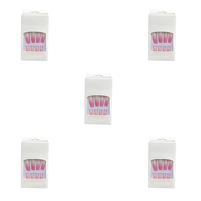 Minnieouse 1 juego de puntas francesas para uñas, calcomanías artificiales con degradado, cubierta completa, regalos de bailarina, Kit de Type2 NO2