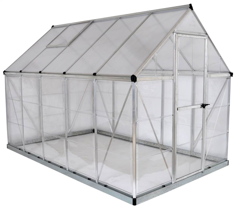 Palram Hybrid Greenhouse, 6' x 10', Silver by Palram