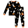 thumbnail image 6 of WhouRiu Girls Halloween Graphic Pajamas Long Sleeve Crew Neck T Shirts And Pants Pajama Set 2 Piece Kids Autumn Winter Cozy Cute Sleepwear,7-8 Years, 6 of 6