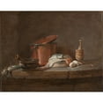 thumbnail image 2 of Jean-Baptiste-Siméon Chardin 24x20 Gold Ornate Framed and Double Matted Museum Art Print Titled - Kitchen Utensils with Leeks, Fish, and Eggs (C. 1734), 2 of 4