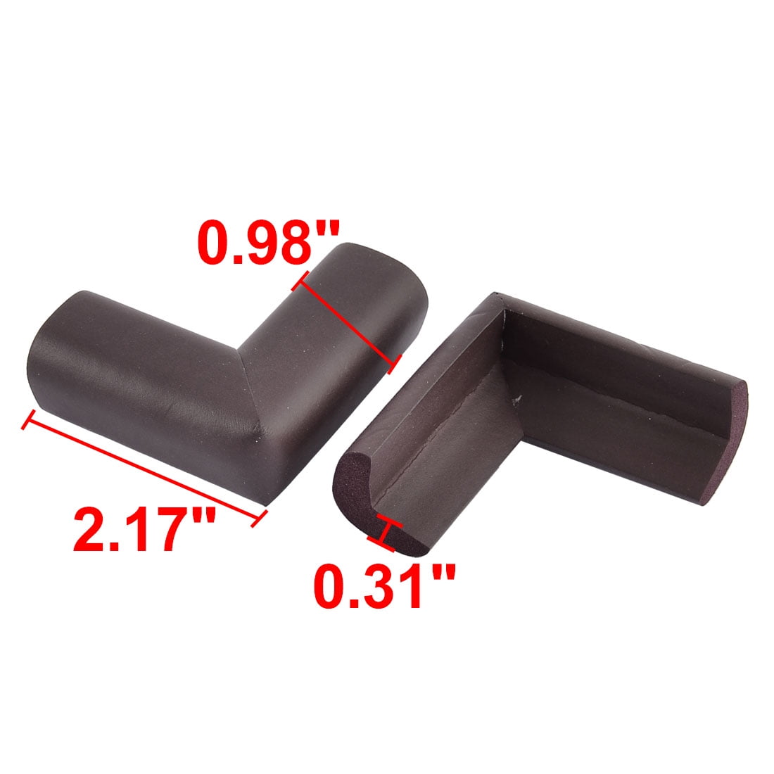 Home Safety Furniture Glass Table Corner Edge Guard Cushion Dark Brown