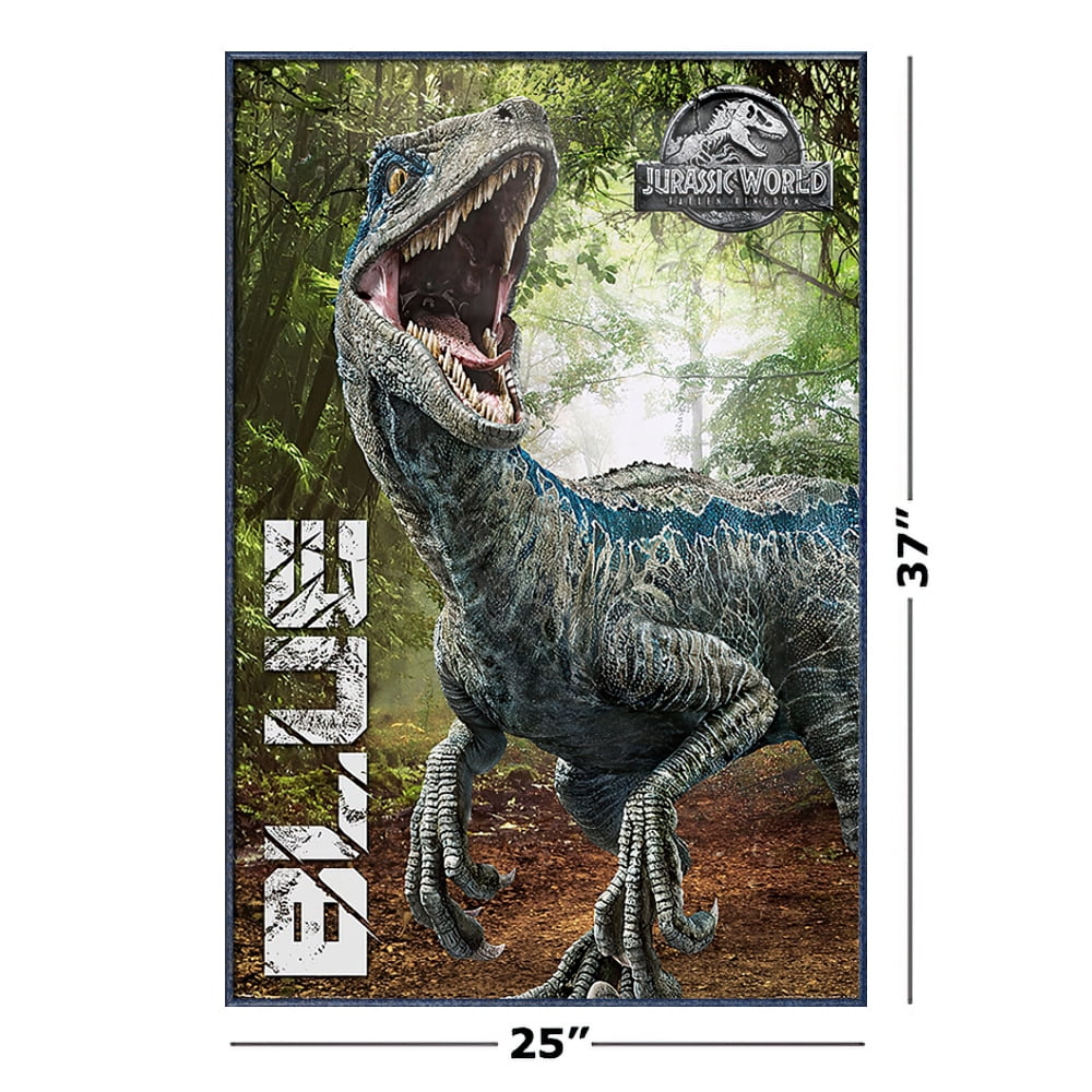 Jurassic World Fallen Kingdom Movie Poster Print Blue Dinosaur Walmart Com Walmart Com