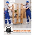 thumbnail image 2 of M Buder Heavy Duty Furniture Movers, Dolly Set Rotatable Rubber Universal 4 Wheels, Alloy Steel Furniture Moving Dolly, 1800 LBS Load Capacity, 5.3 in x 5.3 in, 2 of 8
