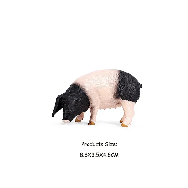 Simulation Pig Figures Boar Sows Piglets Warthog Farm Animals Toy Plastic Models Anime Action Figure Kids Toys for Children Gift