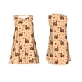 thumbnail image 7 of Logiee Turkey And Autumn Leaves Print Summer Dresses for Women,Beach Sleeveless Flowy Pocket Tshirt Tank Sundresses,Women's Sleeveless Dress, 7 of 7
