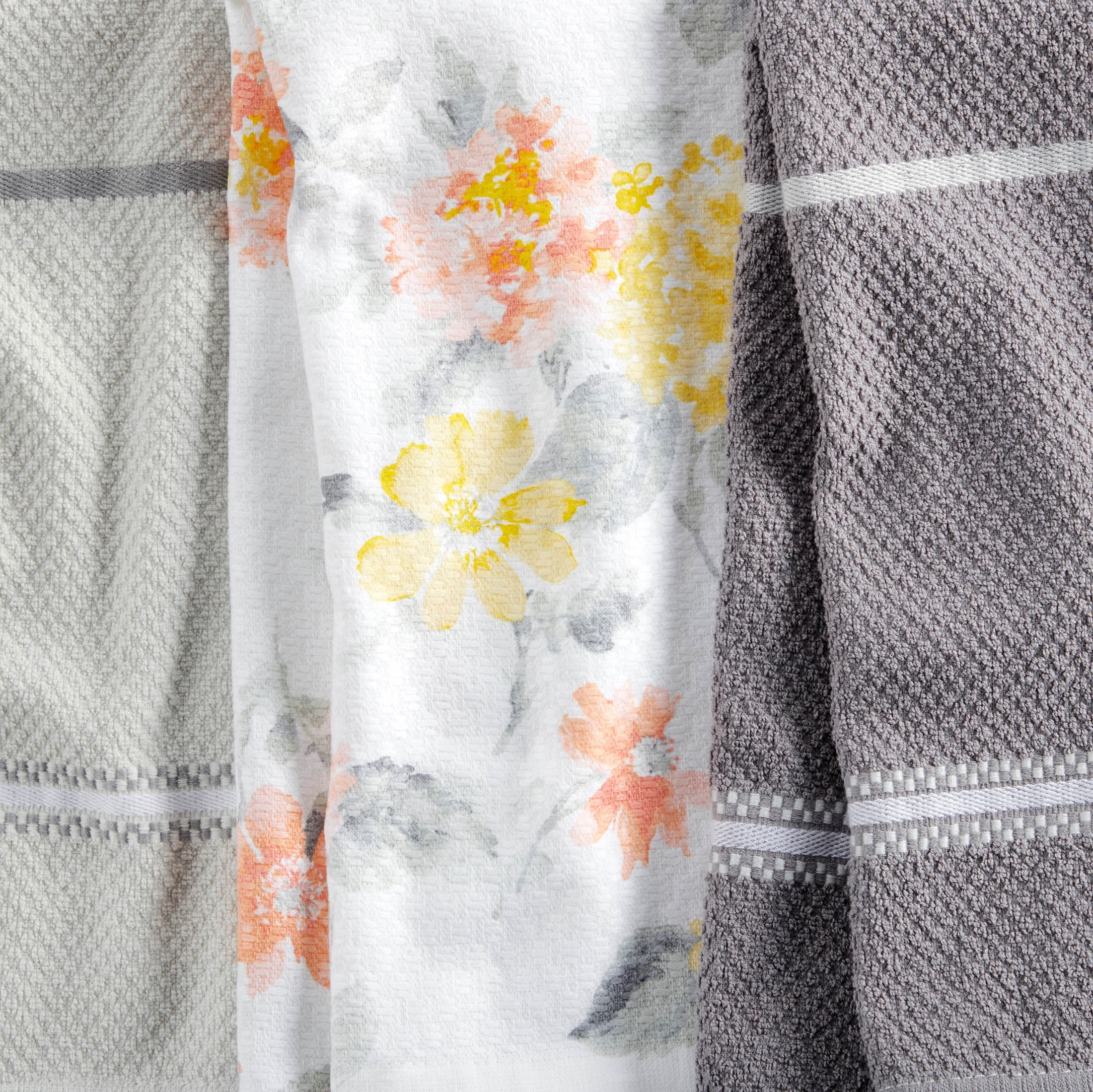 Martha Stewart Everyday Texture Towel 8 Piece Set - Gaugan Coral 