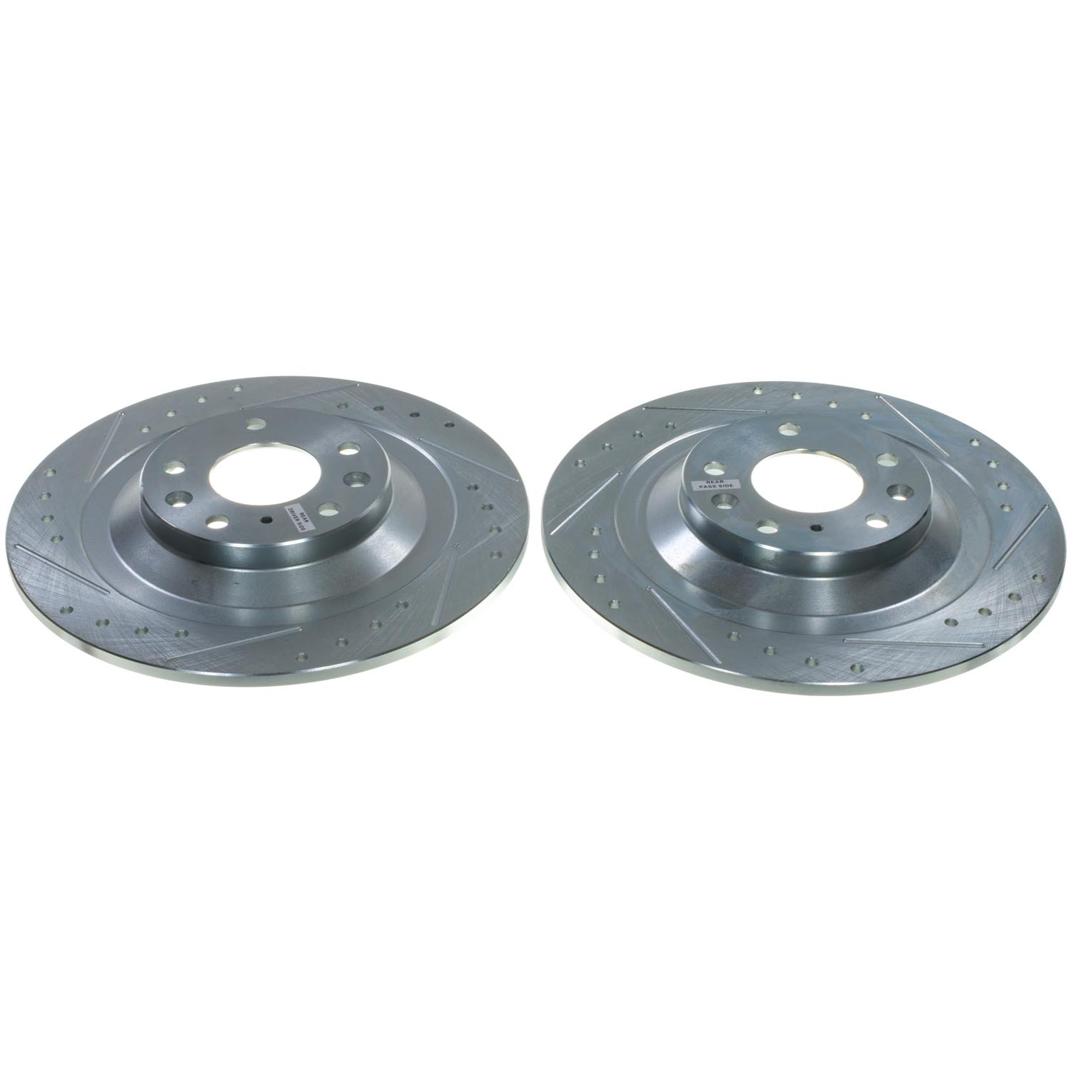 PowerStop Rear Drilled and Slotted Brake Rotor Pair for Mazda CX-50 2023-25, JBR1929XPR