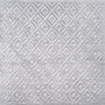 thumbnail image 3 of JONATHAN Y IBIZA 5' Square Area Rug, Portmany Neutral Diamond Trellis - Light Gray, IBZ104C-5SQ, 3 of 9