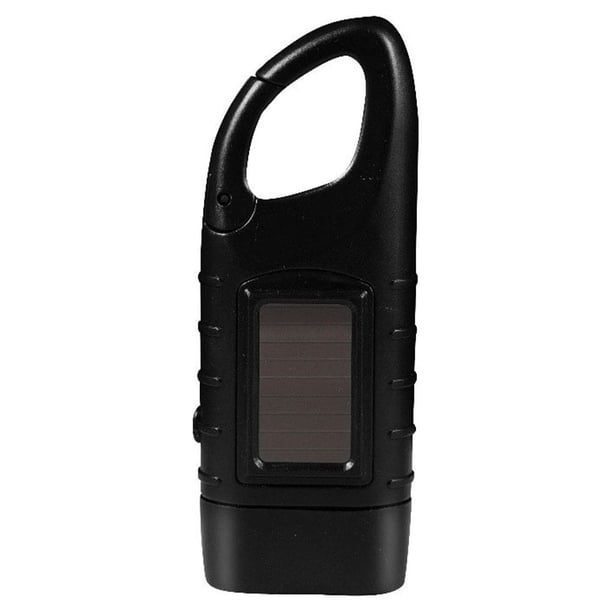 Linterna Portátil Toystoory al aire libre Solar multifuncional de emergencia con manivela de mano negro