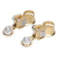 thumbnail image 1 of Battery Clamp, 2PCS Reliable Safe Pure Copper Strong Conductivity Battery Terminal Corrosion Resistance  For Car Maintenance, 1 of 8
