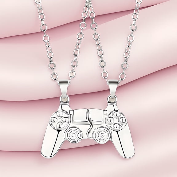 Deeceymbur Couple Necklace with Magnet Design Fashionable Personalized Valentine Gift for Him Her Jewelry