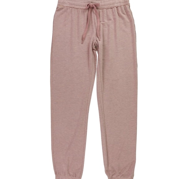 P.J. Salvage Womens Heathered Pajama Jogger Pants, Pink, Small