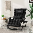 thumbnail image 2 of ELPOSUN 500LB Oversized Zero Gravity Chair Patio Reclining Chair with Cushion, Outdoor Folding Adjustable Recliner with Cup Holder, Foot Rest & Padded Headrest, 2 of 8