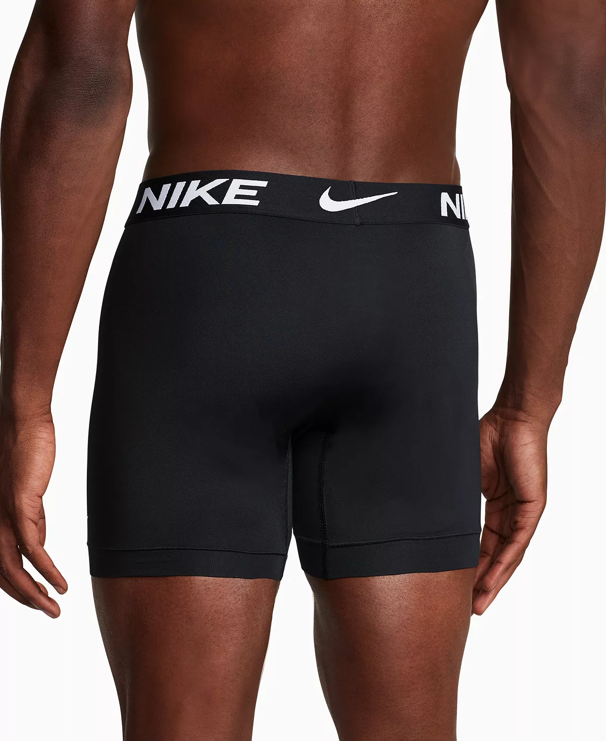 Nike Essential Men's Dri-FIT Microfiber Boxer Briefs 3-Pack Black photo 4
