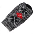 thumbnail image 3 of Dog Pet Clothes Jacquard Knitted Plaid Puppy Sweater Pet Jumper Coat Apparel Dog Clothes, 3 of 8
