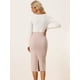 thumbnail image 4 of Falda Elegante para Mujer Falda Midi Unicolor Albaricoque M, 4 of 6