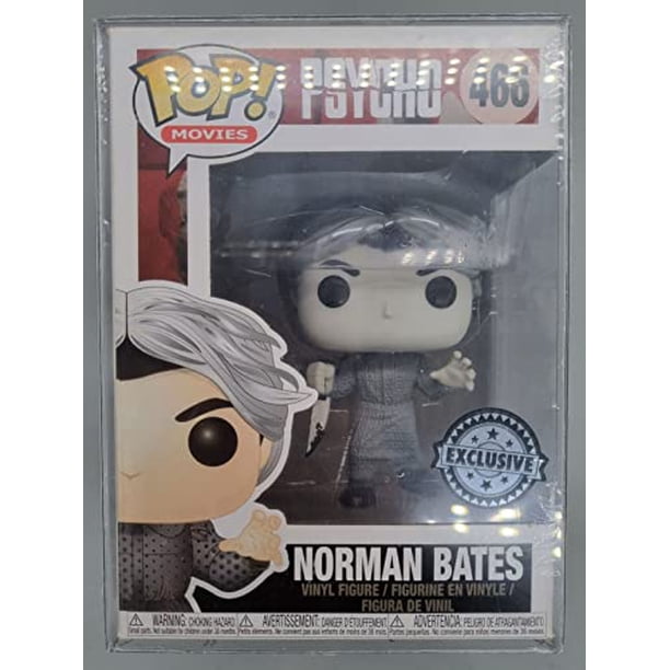 Figura Funko POP Psycho Norman Bates Exclusiva en Blanco y Negro 10 cm