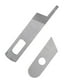 thumbnail image 1 of 2Pcs Overlocker de material acero HOJA E Inferior Para SINGER 14U 544 554 654, 1 of 7