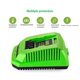 thumbnail image 3 of 40V Litiumbatteriladdare för GreenWorks 29482 G-MAX 40V - Batteri 29472 29482 29652 G40825 EU Pl, 3 of 5