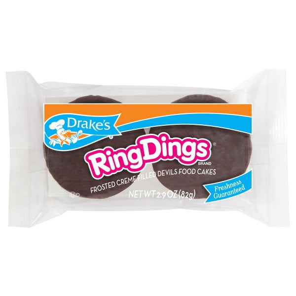 Drake's Snack Ring Dings Cakes, 2.9 oz