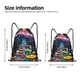 thumbnail image 2 of Fotbe Colorful Mushroom Bolsa Mochila con Cordón Estampada, Bolsa de Gimnasio Deportiva, Bolsa Cinch, Bolsa con Cordón para Hombres y Mujeres-Medium, 2 of 6