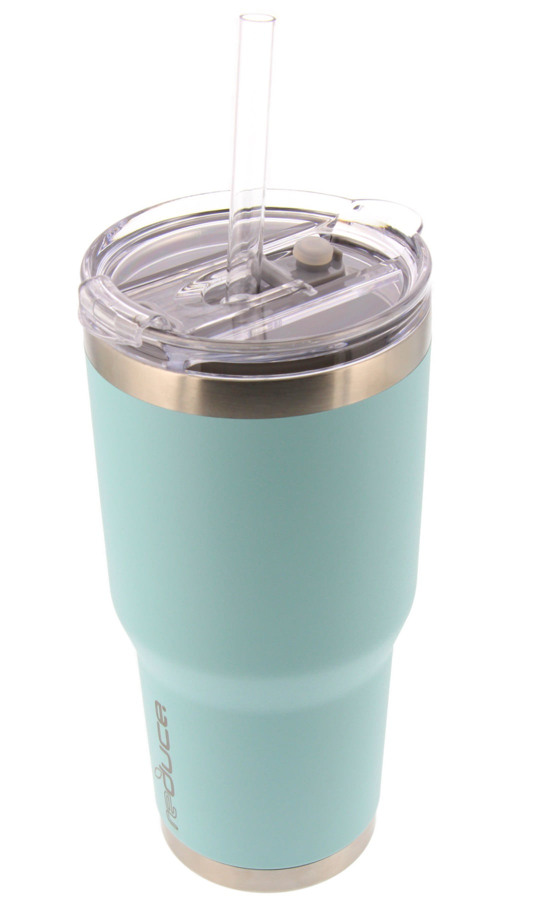 Reduce Cold-1 Tumbler w/Lid & Straw, 24oz – Stainless Steel, Sweat-Proof  Body – Cupholder Friendly, Perfect for Water and Coffee – Blue & White 