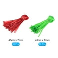 thumbnail image 3 of Unique Bargains Filets de Pastèque 17,72 Pouces Hamacs Melon Suspendus Sac de Filet de Fruits Réutilisable pour Jardin Rouge, Vert 100 Pack, 3 of 6