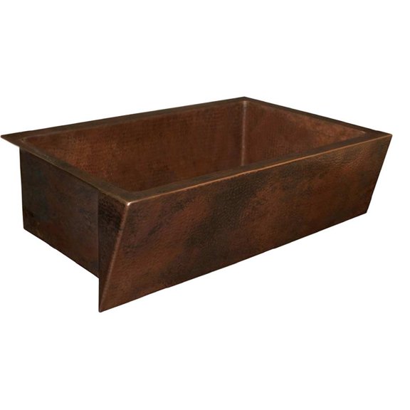 Native Trails Cpk90 Zuma 33" Farmhouse Single Basin Copper Kitchen Sink - Copper