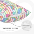 thumbnail image 5 of Bixox Cute Unicorn Printed Pillow Protector,Super Soft Ideal for Home,Guests,Rentals - 16"x24", 5 of 8