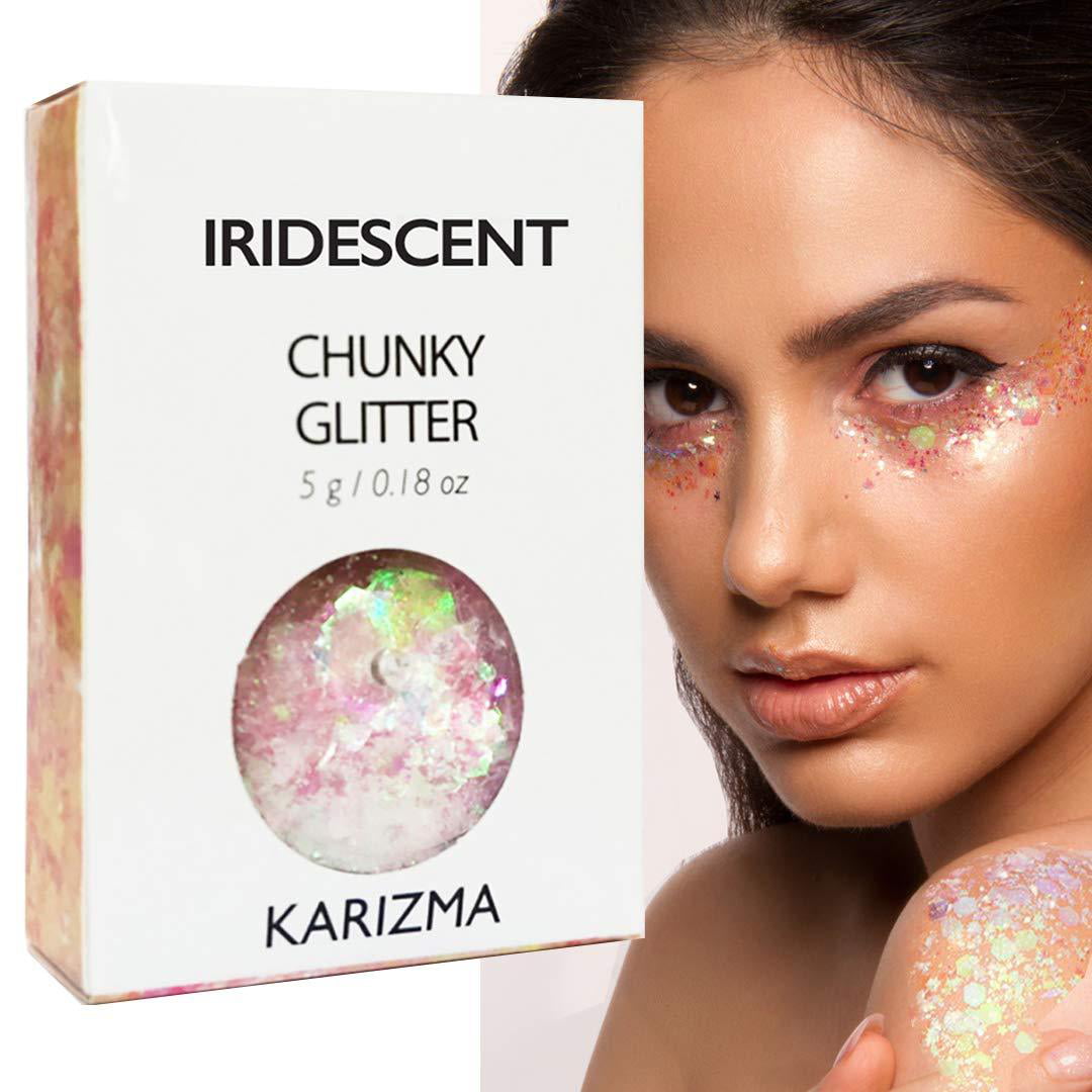 Iridescent Chunky Glitter KARIZMA Glitter Face Body Hair Nails Walmart.com