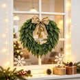 thumbnail image 4 of Qwtwty Christmas Wreath, Farmhouse Winter Wreaths Hanging Ornament for Indoor Outdoor Wall Window Home Holiday Christmas Decor, 4 of 7
