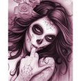 thumbnail image 1 of Acrylic Oil Painting By Numbers Female Skeleton Digital Picture Home Wall Decor, 1 of 9