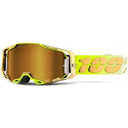 100 Percent Eyewear Armega Feelgood True Gold Lens Motocross Goggles
