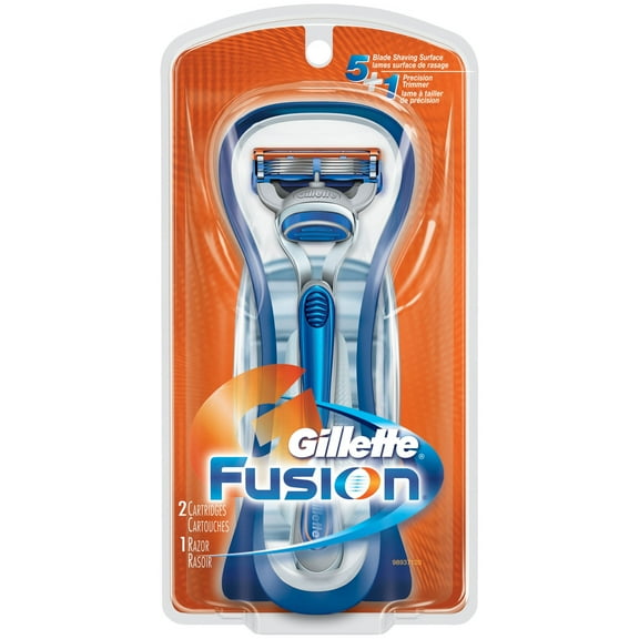 Gillette Fusion Razor & Replacement Cartridges 2 pc Pack