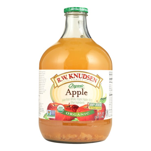 R.W. Knudsen Organic Juice Apple Case of 6 96 Fl oz. Walmart