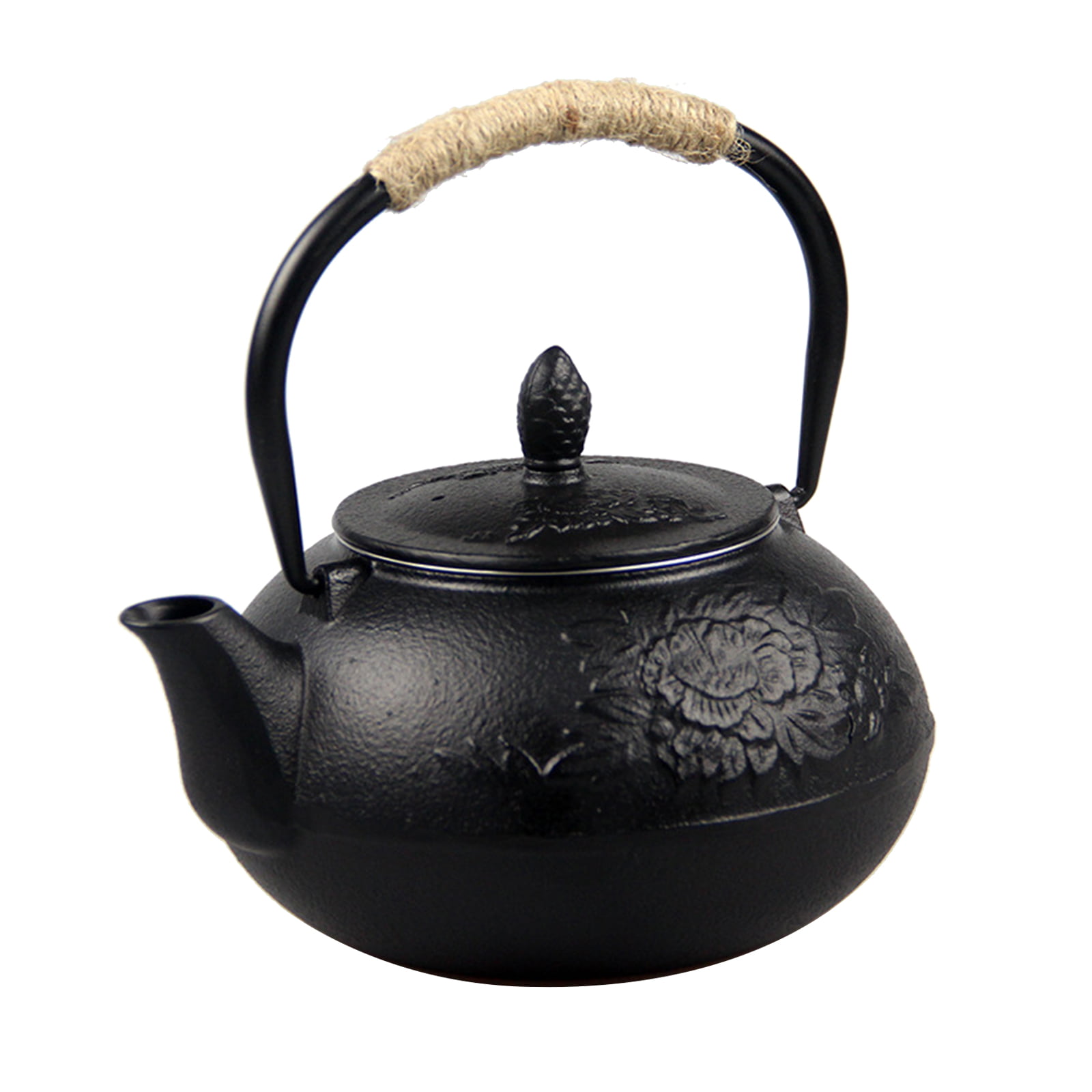 1 Piece Japanese Cast Iron Tea Set Teapot Teacup Black Umbrella 