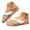 Khaki, variant on Pandaie Women's Flat Sandals Braided Summer Beach Slip on Slides Comfortable Casual Walking Espadrille Dressy Slippers Shoes Black Size 6