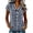 Brown, variant on Women's Gingham Shirts Lightweight Dressy Collared Button Down Blouses Relaxed Regular Fit Casual Cap Sleeve Cotton Tops S