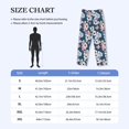 thumbnail image 4 of Gukieu Flowers Print Men's Home Trousers, Elastic Drawstring Home Pajamas Clothing Suitable for Adult Men-X-Large, 4 of 6