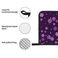 thumbnail image 4 of Fotbe Purple Snow Flakes for 4Pcs Oven Mitts and Pot Holders, 500℉ Heat Resistant Oven Mitts , Non-Slip Silicone Surface Safe for Baking, Cooking, BBQ, 4 of 6