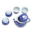 thumbnail image 2 of Exquisite 5 PCS Blue-And-White Dragon Design Ceramic Tea Pot Tea Cups Set In ..., 2 of 7
