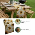 thumbnail image 5 of Yellow Sunflowers Table Runner - 36 Inch Long, Kitchen Dining Table Runner Dresser Scarves, Summer Farmhouse Retro Beige Farmhouse Decor for Coffee Tables Wedding Party Banquet, 5 of 8
