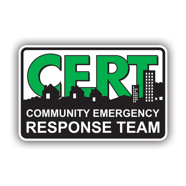 CERT Community Emergency Response Team Sticker Decal Self Adhesive