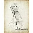 thumbnail image 2 of Biscardi, Nicholas 12x14 White Modern Wood Framed Museum Art Print Titled - Couture Concepts II, 2 of 4