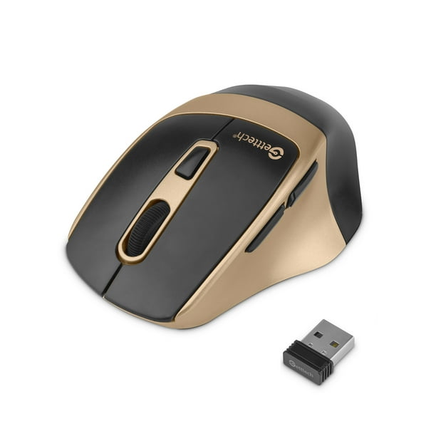 MOUSE INALAMBRICO GETTTECH 6D OFFICE BLUETOOTH WI-FI 2.4GHz 6 BOTONES 1600DPI GGM-STDBW-01-GD