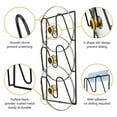 thumbnail image 5 of 2-Pack Pot Lid Holders for Kitchen Cabinet - Wall-Mounted or Door-Mounted Lid Organizer Rack, 5 of 6