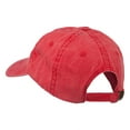 thumbnail image 3 of Christmas Hat Ho Ho Ho Embroidered Washed Dyed Cap - Red OSFM, 3 of 5